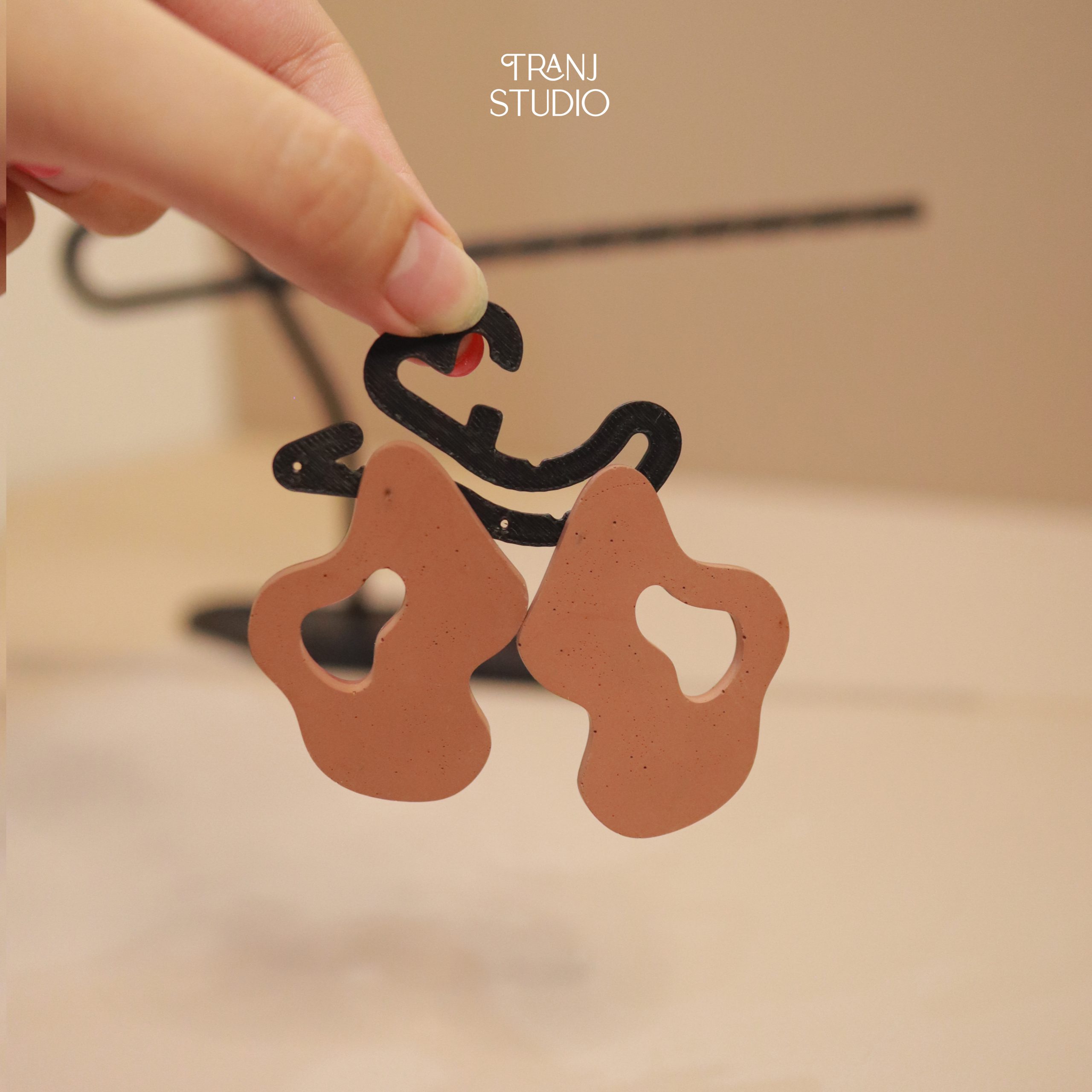 Bông Tai Phụ Kiện - Gợn Sóng - Hình ảnh 3